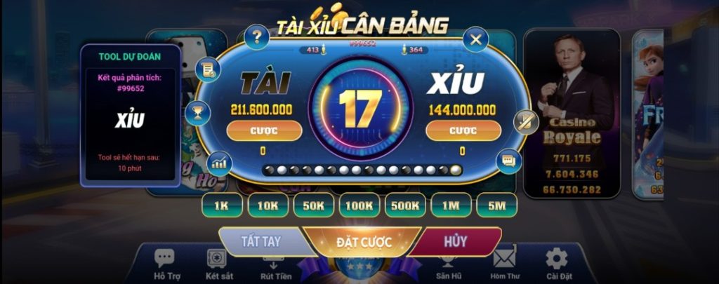 Hien thi tool hack tai xiu